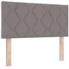 Image de vidaXL Tête de lit avec tête de lit Taupe 90 cm Cuir synthétique, Tête de lit rectangulaire Ajustable en Mousse, Design épuré, Meuble Tendance pour Un Joli Style de Chambre