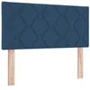 Image de vidaXL Tête de Lit en Tissu avec tête de lit Bleu 90 cm Tissu, Tête de lit rectangulaire Ajustable en Mousse, Design épuré, Meuble Tendance pour Un Joli Style de Chambre