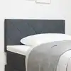 Image de vidaXL Tête de lit Gris foncé 90 cm Velours