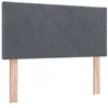 Image de vidaXL Tête de lit avec tête de lit Gris foncé 100 cm Velours, Chambre Moderne, tête de lit rectangulaire, Cadre de lit rembourré, Confort et Style Minimaliste
