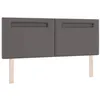 Image de vidaXL Tête de lit LED Gris 160 cm Cuir synthétique