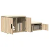 Image de vidaXL Armoire de Rangement 2 pcs Chêne Sonoma 108 x 41 x 40 cm, Rangement Moderne pour la Salle à Manger, Meuble rectangulaire, Solution stylée et Fonctionnelle