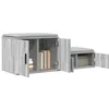 Image de vidaXL Armoire de Rangement 2 pcs Gris Sonoma 103 x 41 x 40 cm, Rangement Moderne pour la Salle à Manger, Meuble rectangulaire, Solution stylée et Fonctionnelle