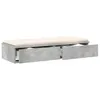 Image de vidaXL Tiroirs de lit avec tiroir Gris béton 100 x 36,5 x 16,5 cm, Mobilier de Chambre Minimaliste, Rangement stylé, Solution spacieuse, boîte en Bois Durable, Design Gain de Place