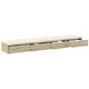 Image de vidaXL Tiroirs de lit avec tiroir Chêne Sonoma 200 x 36,5 x 16,5 cm, Mobilier de Chambre Minimaliste, Rangement stylé, Solution spacieuse, boîte en Bois Durable, Design Gain de Place