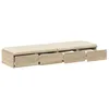 Image de vidaXL Tiroirs de lit avec tiroir Chêne Sonoma 120 x 36,5 x 16,5 cm, Mobilier de Chambre Minimaliste, Rangement stylé, Solution spacieuse, boîte en Bois Durable, Design Gain de Place
