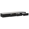 Image de vidaXL Tiroirs de lit avec tiroir Chêne Noir 140 x 36,5 x 16,5 cm, Mobilier de Chambre Minimaliste, Rangement stylé, Solution spacieuse, boîte en Bois Durable, Design Gain de Place