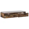 Image de vidaXL Tiroirs de lit Chêne fumé 75 x 36,5 x 16,5 cm Bois d'ingénierie, Mobilier de Chambre Minimaliste, Rangement stylé, Solution spacieuse, boîte en Bois Durable, Design Gain de Place