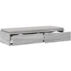 Image de vidaXL Tiroirs de lit avec tiroir Gris Sonoma 75 x 36,5 x 16,5 cm, Mobilier de Chambre Minimaliste, Rangement stylé, Solution spacieuse, boîte en Bois Durable, Design Gain de Place