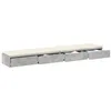 Image de vidaXL Tiroirs de lit avec tiroir Gris béton 180 x 36,5 x 16,5 cm, Mobilier de Chambre Minimaliste, Rangement stylé, Solution spacieuse, boîte en Bois Durable, Design Gain de Place