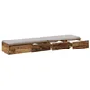 Image de vidaXL Tiroirs de lit avec tiroir Bois Ancien 135 x 36,5 x 16,5 cm, Mobilier de Chambre Minimaliste, Rangement stylé, Solution spacieuse, boîte en Bois Durable, Design Gain de Place