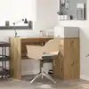 Image de vidaXL Bureau d'angle avec tiroir Chêne artisanal 102 x 88 x 75 cm