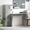 Image de vidaXL Bureau 2 pcs Gris béton