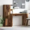 Image de vidaXL Bureau 2 pcs Bois ancien