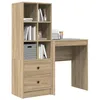 Image de vidaXL Bureau Chêne Sonoma 105,5 x 34 x 127 cm 2 pc