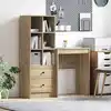 Image de vidaXL Bureau avec tiroir 2 pcs Chêne Sonoma