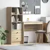 Image de vidaXL Bureau avec tiroir 2 pcs Chêne Sonoma