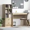 Image de vidaXL Bureau avec tiroir 2 pcs Chêne Sonoma