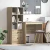 Image de vidaXL Bureau avec tiroir 2 pcs Chêne Sonoma