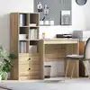 Image de vidaXL Bureau avec tiroir 2 pcs Chêne Sonoma