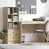 Image de vidaXL Bureau avec tiroir 2 pcs Chêne Sonoma