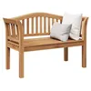 Image de vidaXL Banc Marron 120 x 53,5 x 85 cm Bois de Teck Massif, Banc en Teck Solide pour Jardin et terrasse, Confort Traditionnel, siège en Bois Robuste pour Votre Espace extérieur