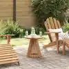 Image de vidaXL Table d'appoint Marron 50 x 50 x 49,5 cm Bois de teck massif