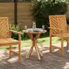 Image de vidaXL Table d'appoint Marron 70 x 70 x 75 cm Bois de teck massif