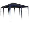 Image de vidaXL Tente de fête Bleu 400 x 400 x 266 cm Polyéthylène et Acier, Tente Moderne Pliable pour Jardin et terrasse, Protection Durable pour événements, fêtes, Mariages