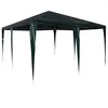 Image de vidaXL Tente de fête Vert 400 x 400 x 266 cm Polyéthylène et Acier, Tente Moderne Pliable pour Jardin et terrasse, Protection Durable pour événements, fêtes, Mariages