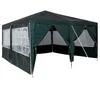 Image de vidaXL Tente de fête Vert 400 x 400 x 266 cm Polyéthylène, Tente de Jardin, abri Portable et Pliable, Protection UV, pavillon résistant aux intempéries