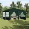 Image de vidaXL Tente de fête Vert 400 x 400 x 266 cm Polyéthylène