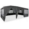 Image de vidaXL Tente de fête Anthracite 600 x 400 x 266 cm Polyéthylène, Tente de Jardin, abri Portable et Pliable, Protection UV, pavillon résistant aux intempéries
