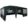 Image de vidaXL Tente de fête Vert 600 x 400 x 266 cm Polyéthylène, Tente de Jardin, abri Portable et Pliable, Protection UV, pavillon résistant aux intempéries
