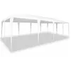 Image de vidaXL Tente de fête Blanc 800 x 400 x 266 cm Polyester et Acier, Tente de Rassemblement extérieure, matériaux UV résistants, auvent Moderne pour l'été, cérémonie, fête, abri terrasse.