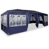 Image de vidaXL Tente de fête Bleu et Blanc 800 x 400 x 266 cm, Auvent extérieur, pavillon Moderne, Tente Anti-UV pour événements, Structure Parfaite pour Vos fêtes