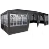 Image de vidaXL Tente de fête Anthracite et Blanc 800 x 400 x 266 cm, Auvent extérieur, pavillon Moderne, Tente Anti-UV pour événements, Structure Parfaite pour Vos fêtes
