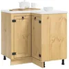 Image de vidaXL Armoire avec étagère avec porte Miel 60 x 32 x 40 cm Pin massif, Cuisine, design rectangulaire, style traditionnel, pieds ajustables, rangement spacieux pour tous tes besoins culinaires, instal