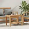 Image de vidaXL Table basse Marron 70 x 40 x 45 cm Bois de teck solide