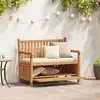 Image de vidaXL banc avec stockage Marron 114 x 60 x 90 cm Bois de teck massif