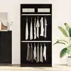 Image de vidaXL Armoire Chêne noir 100 x 50 x 200 cm Bois d'ingénierie