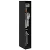 Image de vidaXL Armoire Chêne Noir 30 x 50 x 200 cm Bois d'ingénierie, Armoire Moderne, Rangement spacieux, étagères élégantes, Organisateur de vêtements, Meuble Pratique pour la Chambre