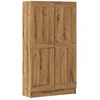 Image de vidaXL Bibliothèque chêne Artisanal 82,5x30,5x150 cm Bois d'ingénierie, étagère, Caisse de Livre, Support à Livres, Armoire de Rangement