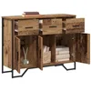 Image de vidaXL Buffet Bois Ancien 97 x 32.5 x 74.5 cm Bois d'ingénierie, Meuble de Salon, Buffet rectangulaire Industriel, Rangement Polyvalent, Style Moderne, Texture Parfaite, Design Urbain