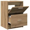 Image de vidaXL Meuble sous Évier avec tiroir Chêne Artisanal 40 x 37 x 59 cm, Meuble de Salle de Bain, Style Rustique pour Un Rangement rangé, Meuble lavabo Pratique, Allie Design et utilité.