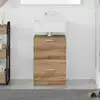 Image de vidaXL Cabinet de salle de bain Chêne artisanal 40 x 37 x 59 cm