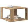 Image de vidaXL Table Basse Chêne Artisanal 51,5 x 51,5 x 30 cm, Table Basse Moderne pour Salon, en Bois, élégante et Fonctionnelle pour Un décor Cool