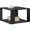 Image de vidaXL Table Basse Chêne Noir 51,5 x 51,5 x 30 cm Bois d'ingénierie, Table Basse Moderne pour Salon, en Bois, élégante et Fonctionnelle pour Un décor Cool