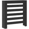 Image de vidaXL Cache-Radiateur Chêne Noir 78 x 20 x 82 cm Bois d'ingénierie, Haut de Gamme, Couvercle de radiateur Moderne pour Salon, Accessoire Chic pour la Maison, Chaleur Bien répartie