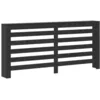 Image de vidaXL Cache-Radiateur Chêne Noir 175 x 20 x 82 cm Bois d'ingénierie, Haut de Gamme, Couvercle de radiateur Moderne pour Salon, Accessoire Chic pour la Maison, Chaleur Bien répartie